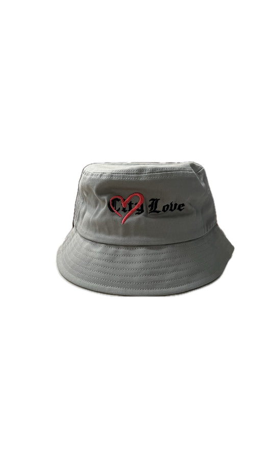 Dark Grey City Love bucket hat